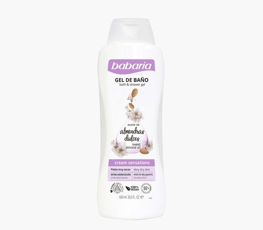BABARIA GEL ALMENDRAS DULCES 600