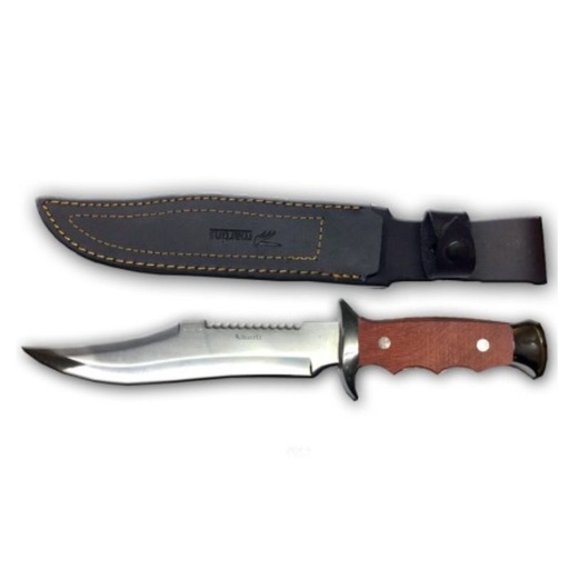 [7932] PERALTA CUCHILLO 5172 GRANDE MADERA FUNDA PIEL